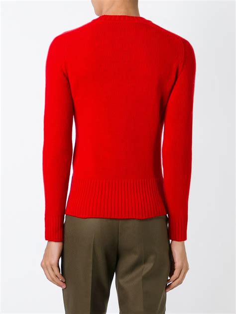 gucci crewneck red